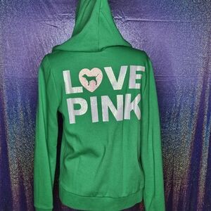 Green Love Pink Hoodie